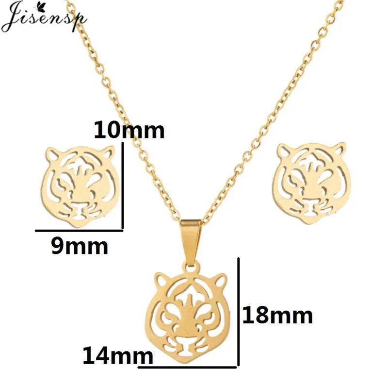 Edelstahl Kolibri Schmetterling Halskette Ohrringe Mode Kleine Vögel Schmuck Sets für Frauen Mädchen Valentinstag Geschenk