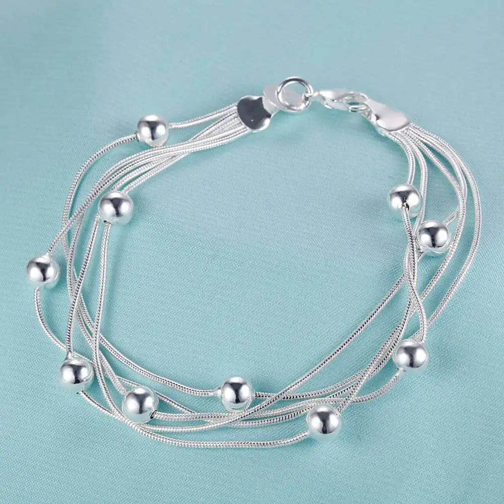 Neues Armband aus 925er-Sterlingsilber, hochwertige romantische Kette für Damen, modisch, Verlobungsfeier, Hochzeit, Schmuck, Geschenk