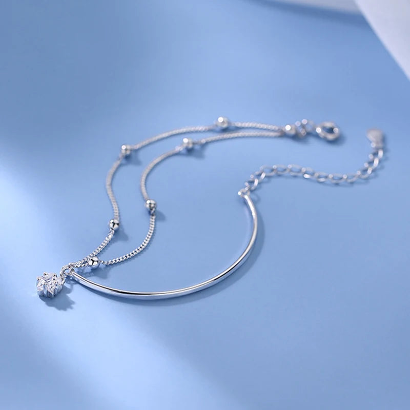 Neue Mode 925 Sterling Silber Stern Armband Einfache Temperament Zubehör Geburtstag Party Geschenke Für frauen Edlen Schmuck