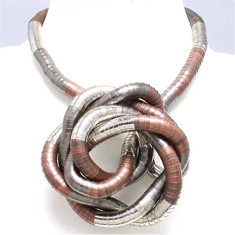 5 mm 90 cm Eisen flexible gedrehte Schmuck biegsame Schlangenhalskette 12 Farben erhältlich