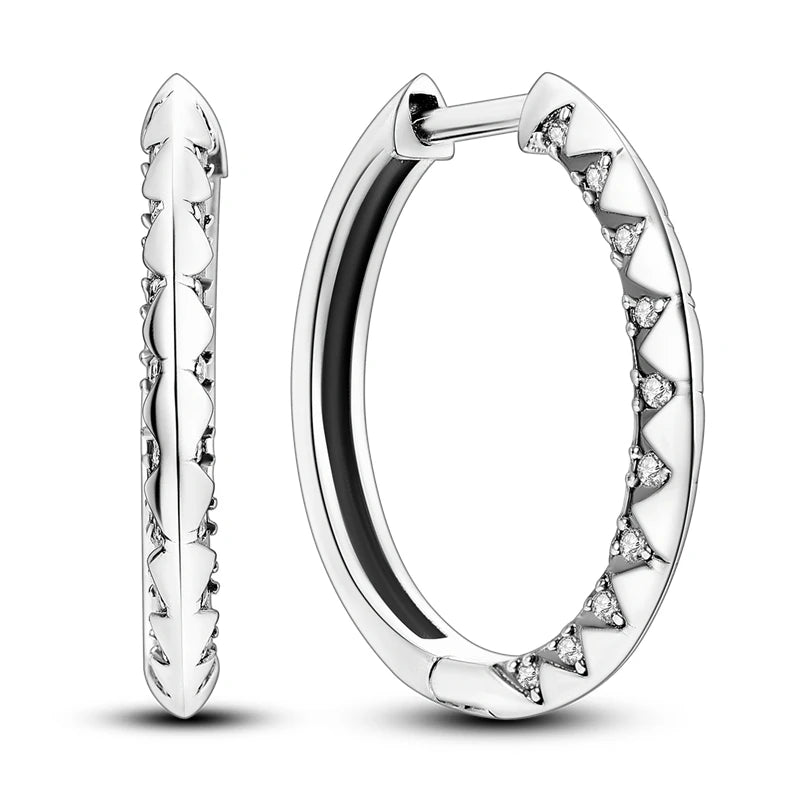 Original 925er Sterlingsilber, buntes Gold, Roségold, große Creolen für Frauen, Kollokation, Hochzeit, für Frau, Freundin, Geschenk