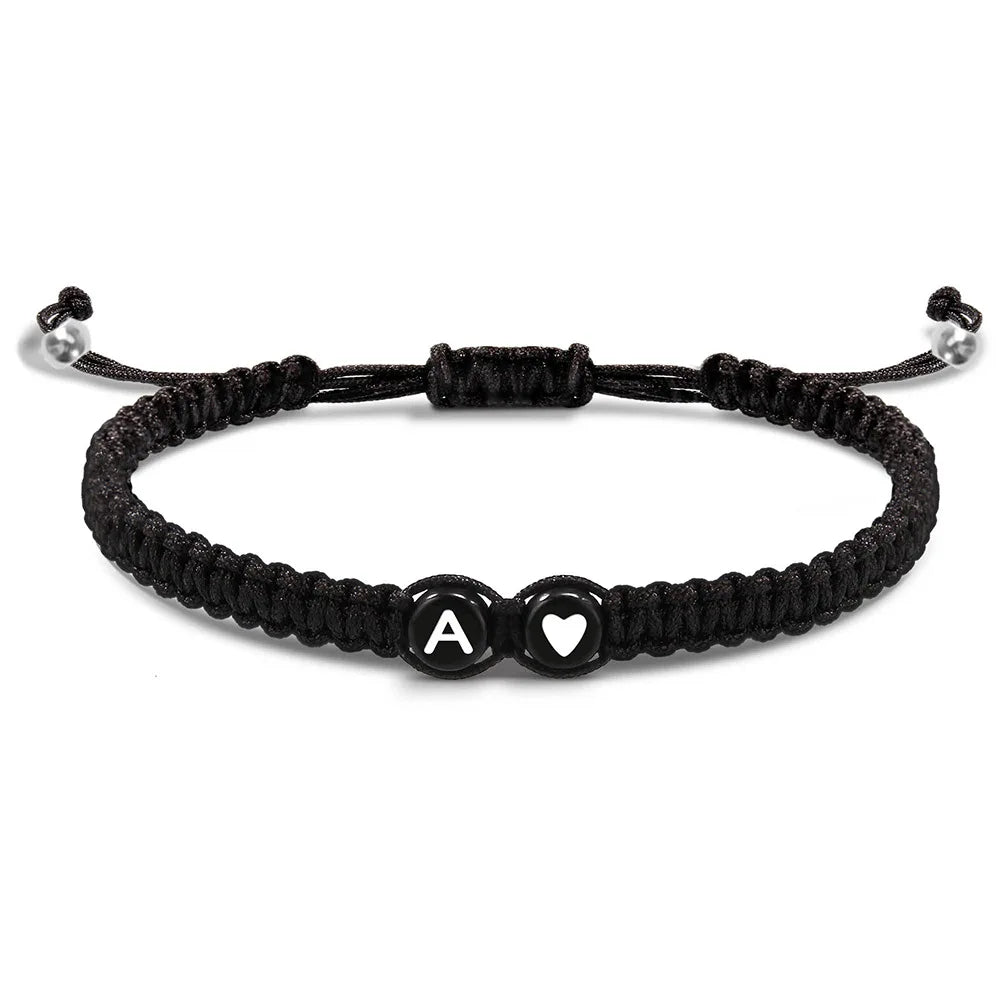 26-Buchstaben-Armbänder für Frauen, Teenager, Mädchen, verstellbare A-Z-Initialen, geflochtene Armreifen, Abschlussfeier, Geburtstagsgeschenke, Schmuck