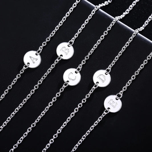 Neue trend 925 sterling Silber 25 brief karten Kette Armbänder für Frauen Mode hochzeit Partei edlen Schmuck Weihnachten Geschenke