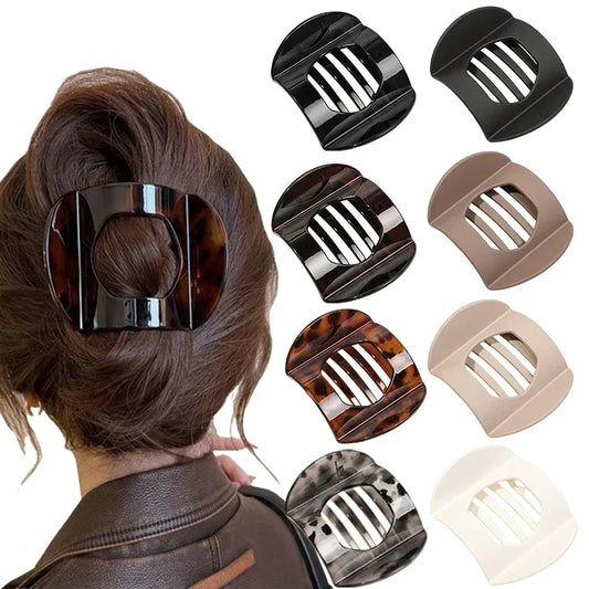 Neue große kleine Größen PC Haars pangen für Frauen rutsch feste Haarschmuck Vintage bogenförmige Enten klaue Haarnadeln Mädchen Haars pangen