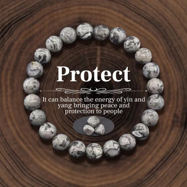 Naturstein Geld anziehen Reichtum Gesundheit Puls Hämatit Perlen Armband für Frauen Männer Party Schmuck Zubehör Geschenke