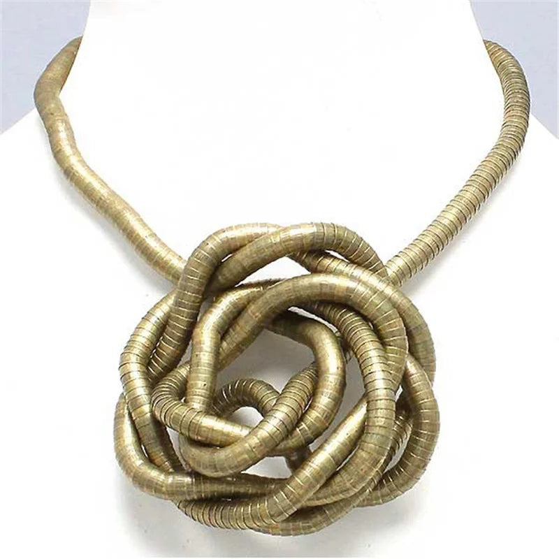 5 mm 90 cm Eisen flexible gedrehte Schmuck biegsame Schlangenhalskette 12 Farben erhältlich