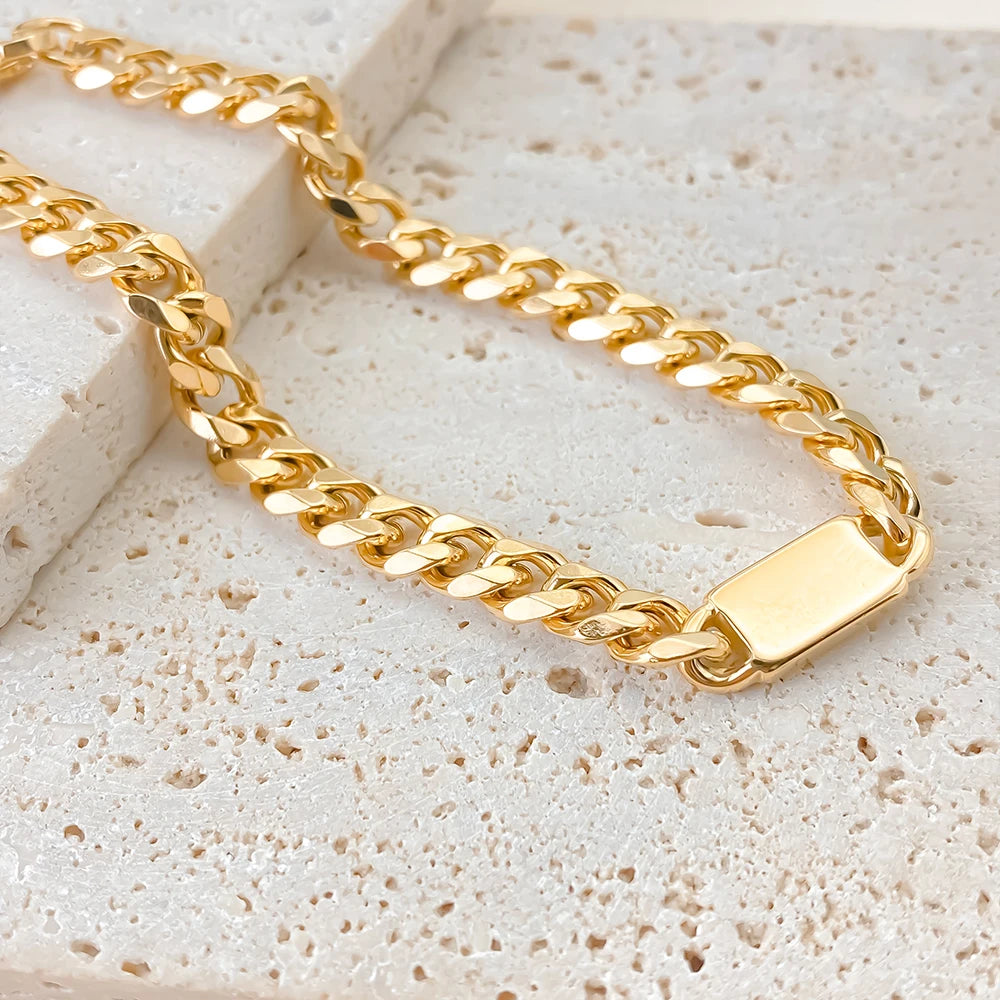 eMancoUnisex Edelstahl Trendy Quadrat Armband Hip-Hop Mode Einfache Kalte Coole Stil Armbänder Hand Schmuck48 Stunden Schiffsm