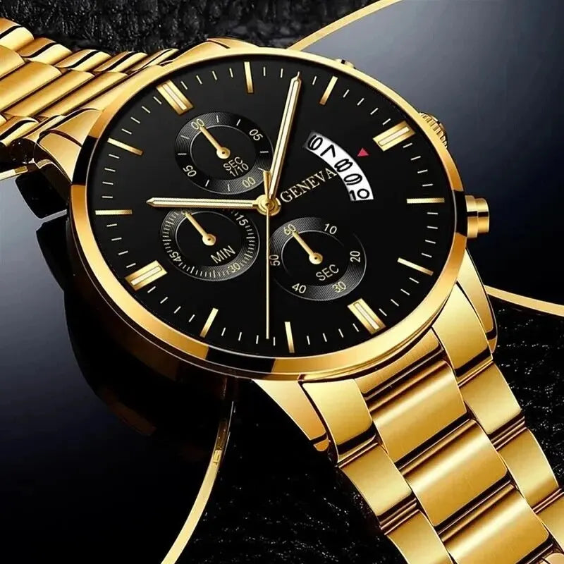 Mode Männer Edelstahl Uhr Luxus Kalender Quarz Armbanduhr Herren Business Uhren für Mann Uhr Montre Homme