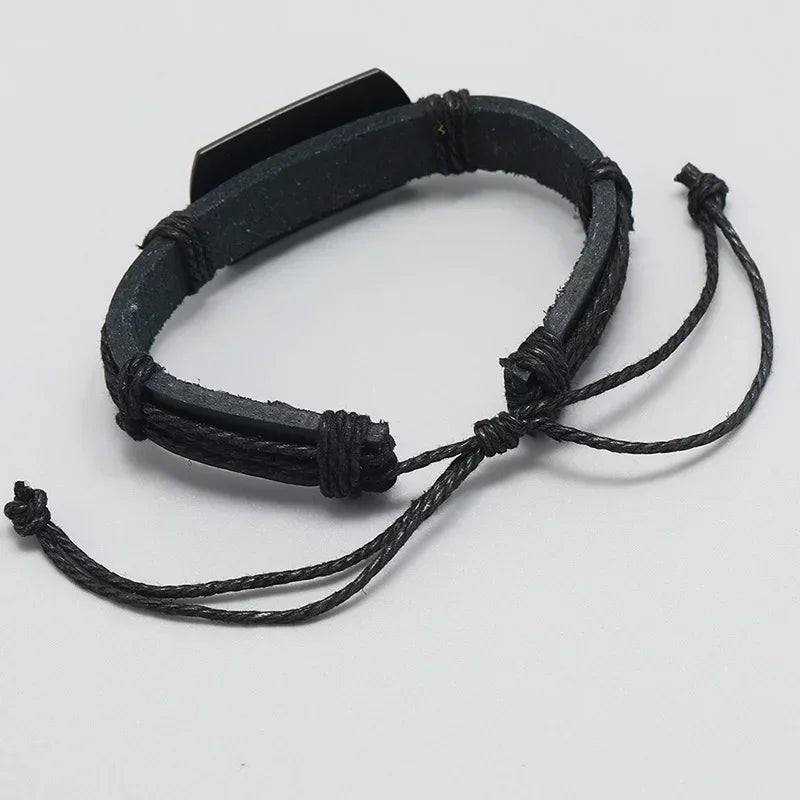 Hip Hop Rock Band Armband Steampunk Band Symbol verstellbar Wolf Kopf Charme Leder Armbänder Männer Frauen Kollektion