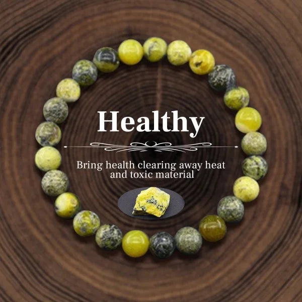 Naturstein Geld anziehen Reichtum Gesundheit Puls Hämatit Perlen Armband für Frauen Männer Party Schmuck Zubehör Geschenke