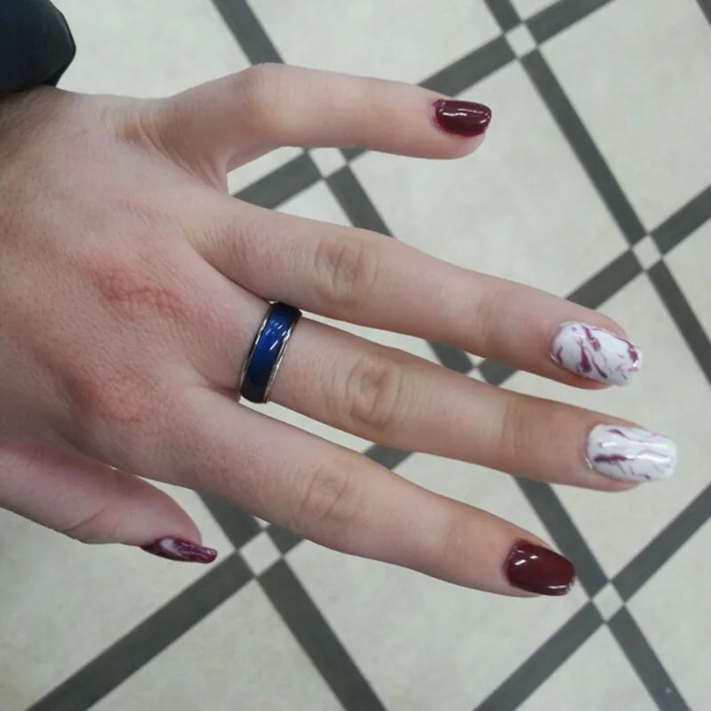 Ringe mit wechselnder Farbe, magische Stimmung, Emotion, Gefühl, Temperaturregelung, wechselnde Ringe für Frauen, Männer, Paare, Ringe, Ton-Schmuck