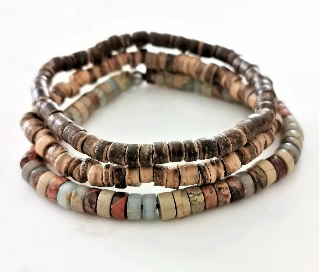 Schwarzes Turmalin, Hämatit, Rosenquarz & Lepidolith Armband/Heilung, Depression, Angst, Schutz, Empath Armband