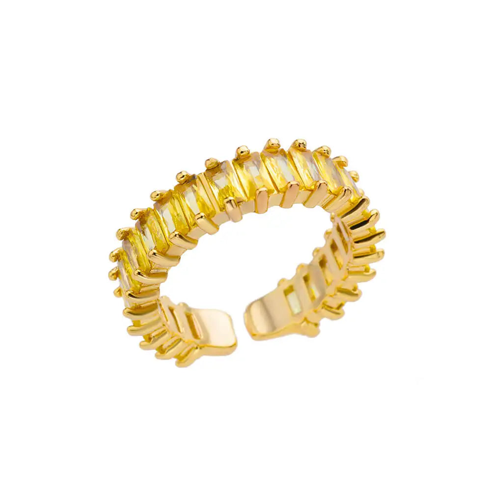 Mini Zirkon Grüne Ringe Für Frauen Edelstahl Gold Farbe Einstellbare Finger Ring Verlobung Hochzeit Weihnachten Schmuck Geschenk