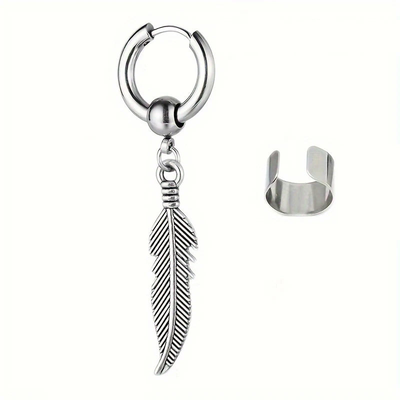 Edelstahl-Clip-Ohrringe für Frauen, hochwertig, kreativ, einfach, C, nicht durchdringend, Ohrclip, Manschette, Ohrschnalle, Trend, Schmuck, Geschenk