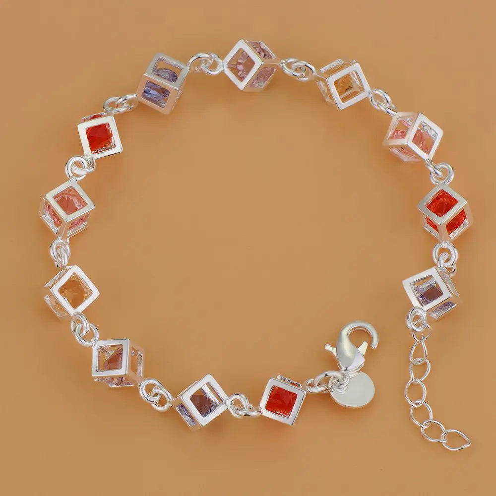 Armband aus 925er-Sterlingsilber, Herz, hochwertige romantische Kette für Damen und Herren, modisch, Verlobungsfeier, Hochzeit, Schmuck, Geschenk