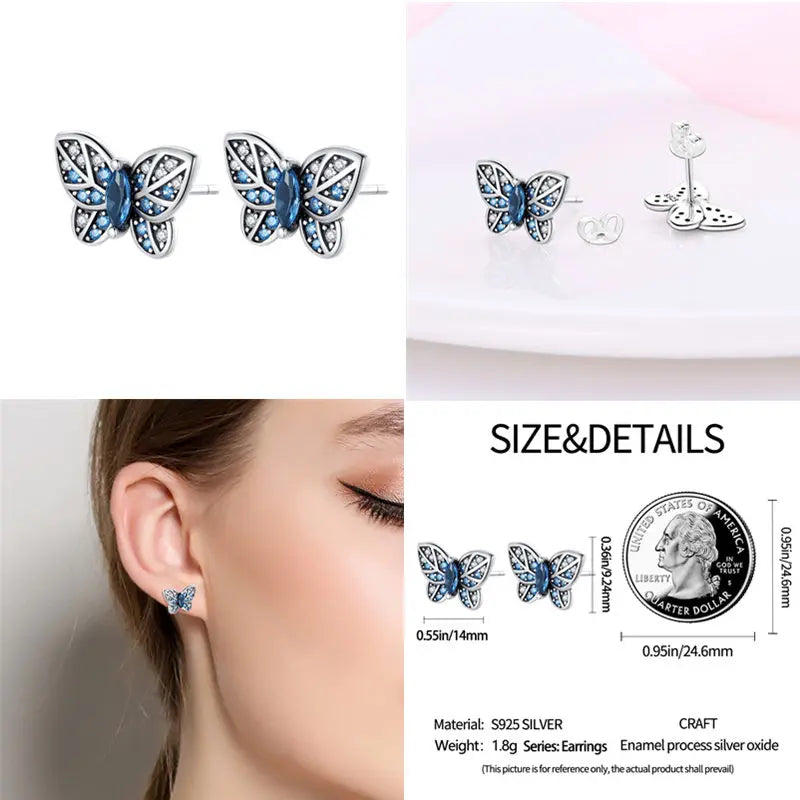 2024 Hotsale Ohrringe aus 925er-Sterlingsilber, Creolen mit Pavé-CZ-U-Form, Zirkon für Frauen, funkelnd, mit Größe, Modellanzeige