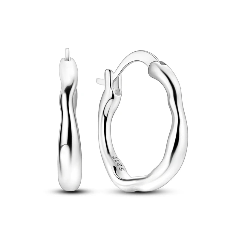 MULA 925 Sterling Silber Klee Vintage Gemusterte Ohr Ohrringe Creolen Für Frau Zirkon Original Pendientes Edlen Schmuck