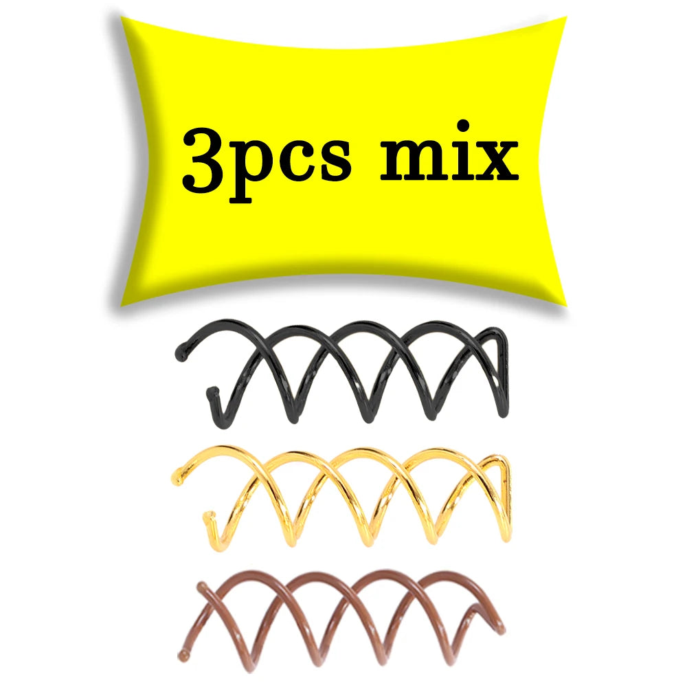 Frauen Minimalistische Haarnadeln Mädchen Feste Form Spirale Haarspange Weibliche Helical Bobby Pin Lady Twist Haarspange Haar-accessoire Kopfbedeckung