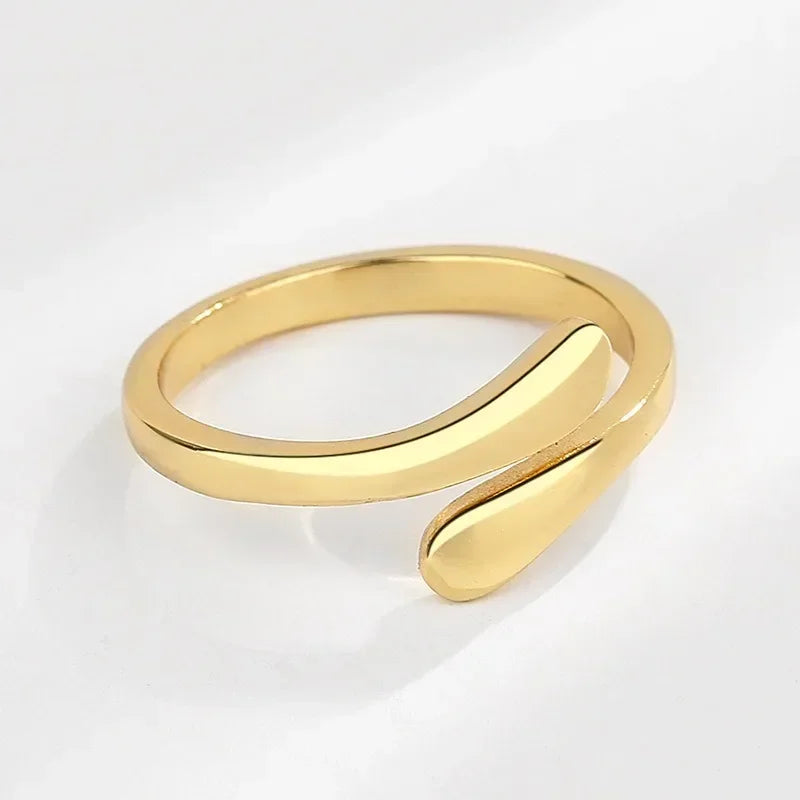 2024 neue Umarmung ringe für Frauen Edelstahl geometrische Umarmung Paar verstellbare Frauen Ring Hochzeit Weihnachten ästhetischen Schmuck Geschenk