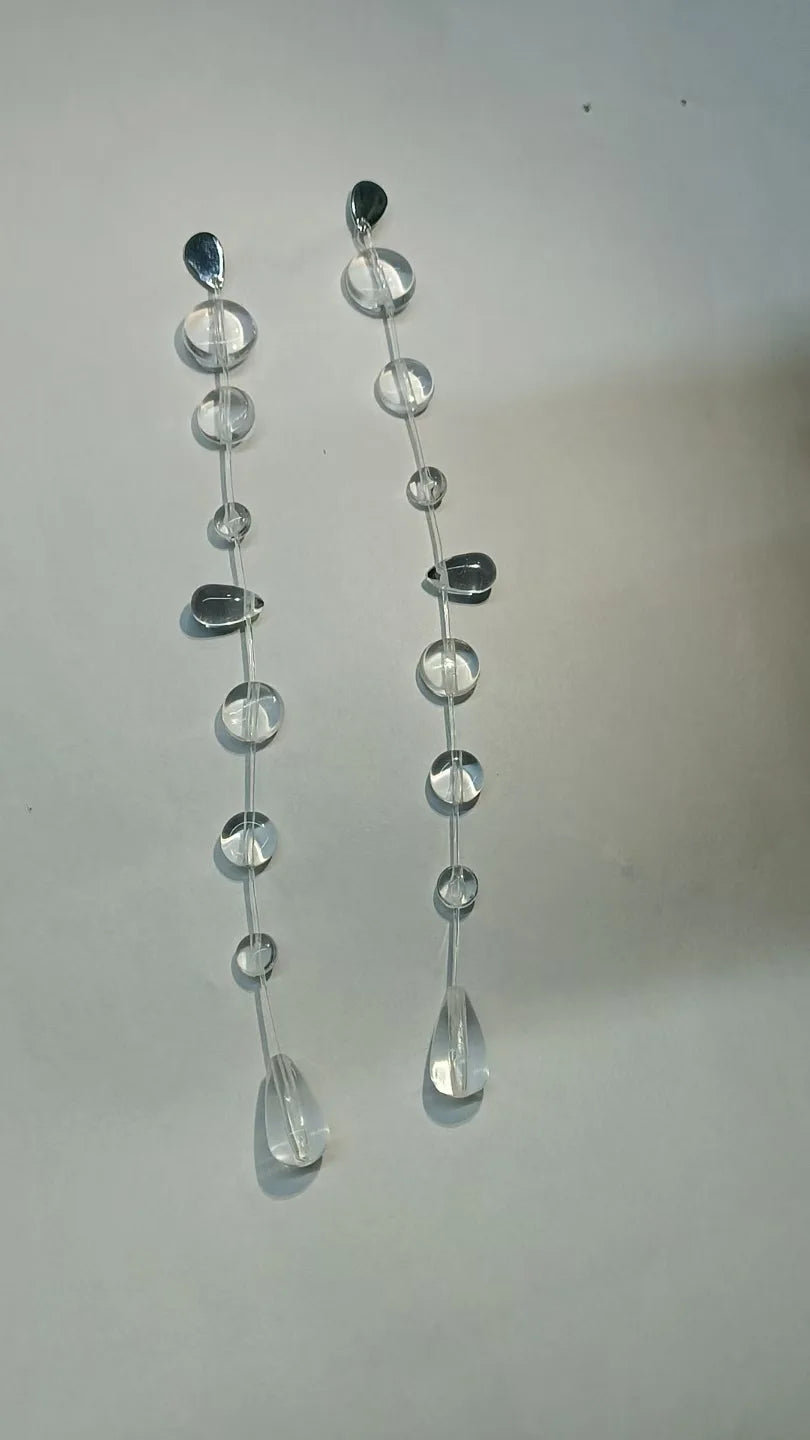 Handgefertigtes Tau-Regen-Ohrringe, Armband, Halskette, Schmuckset für Frauen, Teenager, Mädchen, Mutter, Kristall, Hochzeit, Party, Schmuck, Geschenke für Sie