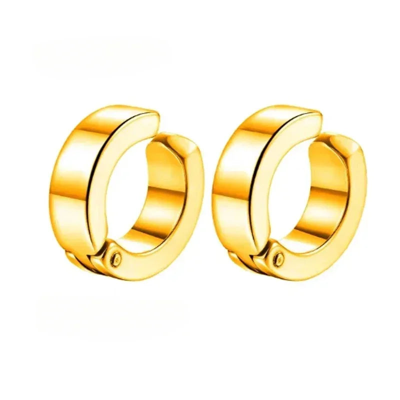 2 Stück Punk Herren Starker Magnet Magnet Ohrstecker Set Nicht Piercing Ohrringe Gefälschte Kreuz Ohrringe Geschenk für Freund Liebhaber Schmuck