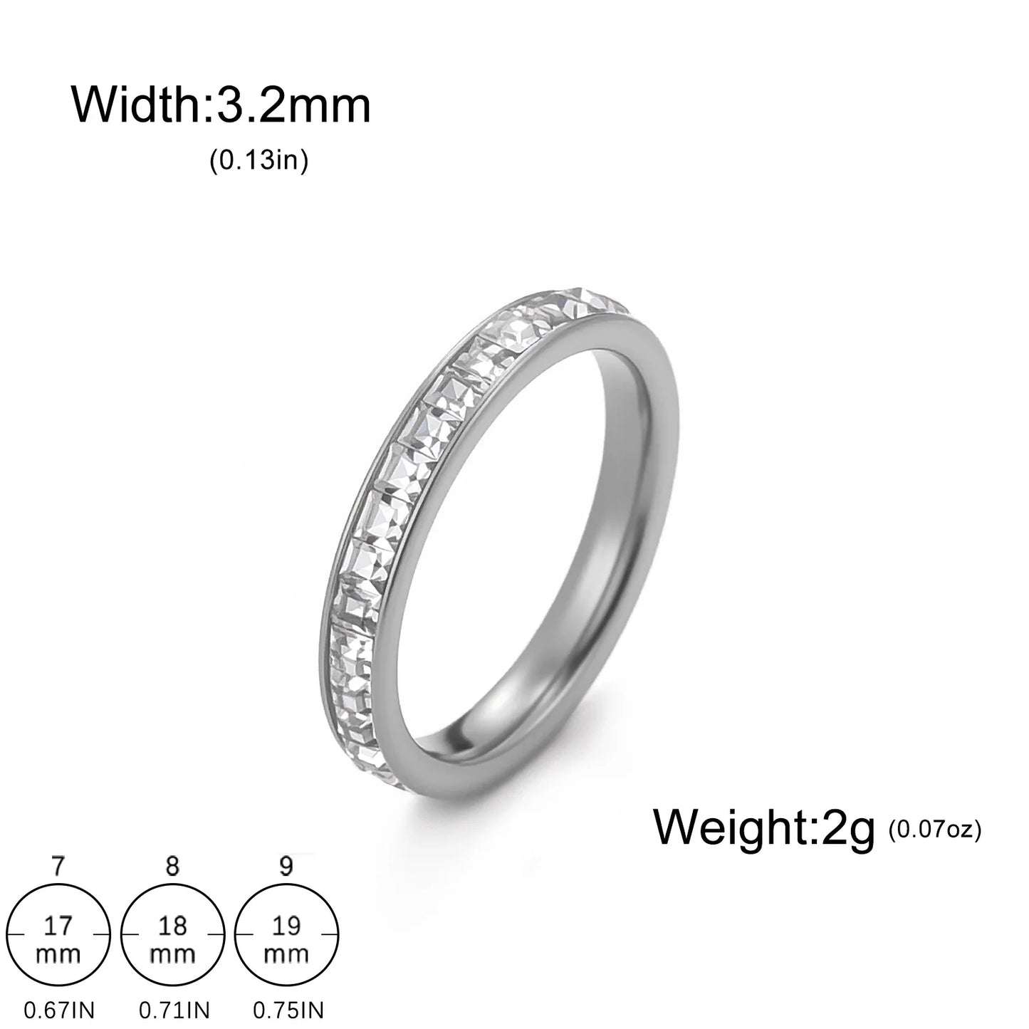 Teamer Frauen Mehrere Schichten Ringe Edelstahl Gold Farbe Klar Zirkon Finger Ring Minimalistischen Mode Schmuck Geschenk Großhandel