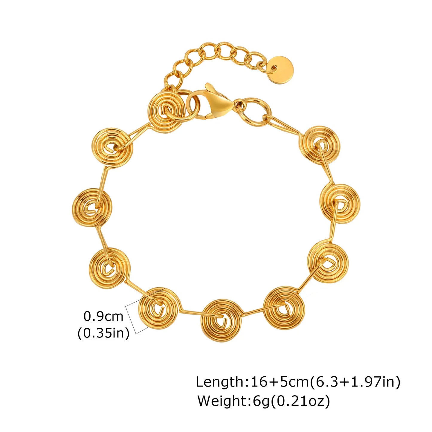Miami Cuban Link Chain Armband für Damen, Edelstahl, goldfarben, verstellbar, minimalistische Armbänder, Schmuck, Geschenke