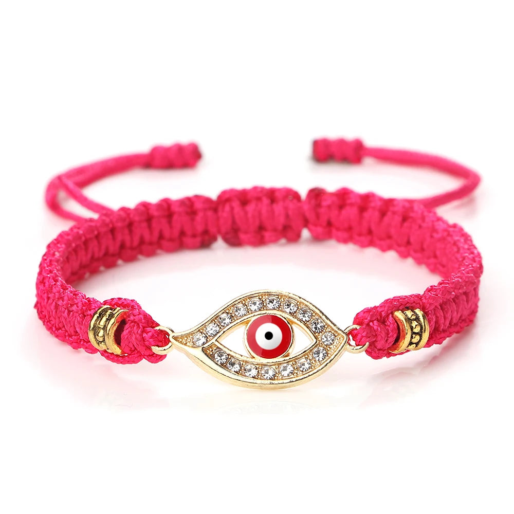 Handgemachte türkische böse Blick Armbänder für Frauen Männer geflochtene rote Seil Glück Armbänder Mode Paar Armbänder Freundschaft Schmuck