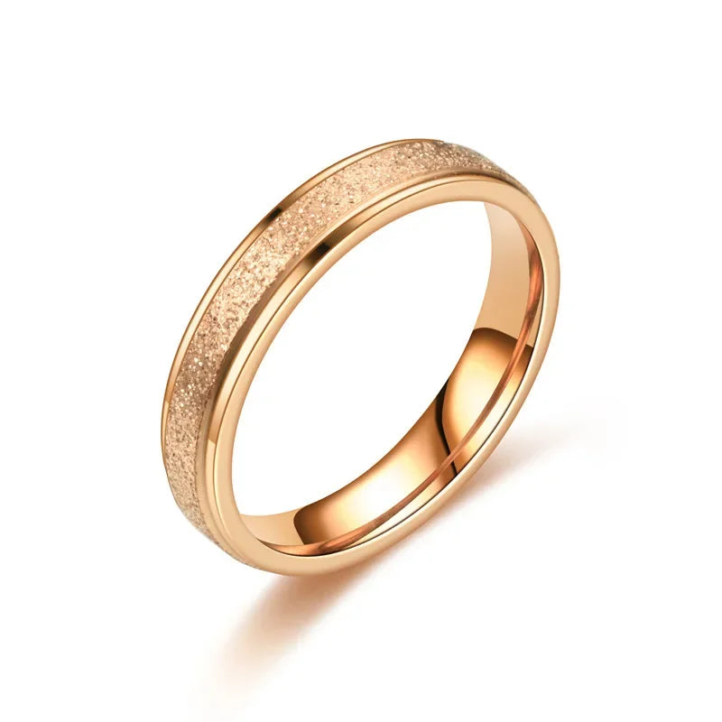 Gold Silber Farbe Eheringe Ring für Frauen Männer Schmuck Edelstahl Verlobungsring Paar Jahrestag Geschenk anillos