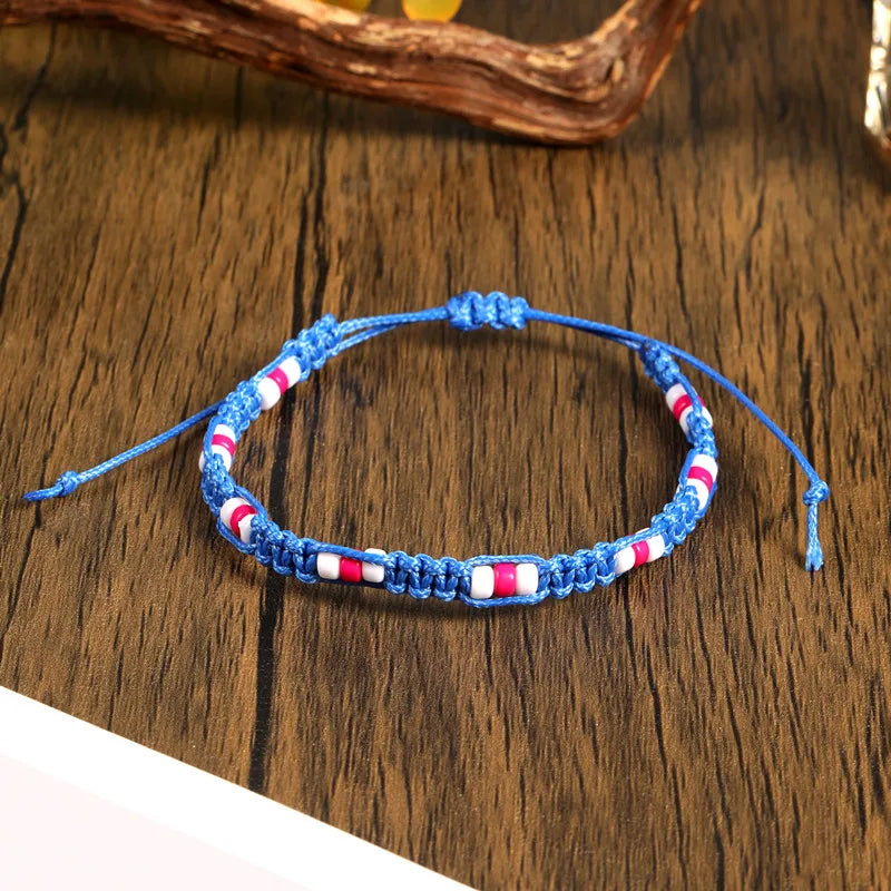 Böhmische farbige Perlen, verteiliges handgewebtes Armband für Männer/Frauen, lässig, täglich, trendig, einfache Accessoires, Freundschaftsgeschenke für Männer
