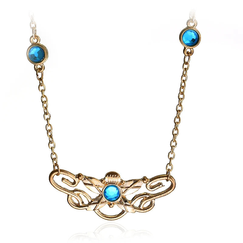 Die Fee Tür Medaillon Halskette Bilbo Baggins Vintage Retro Grün Anhänger Film Schmuck Für Männer und Frauen Mode Accessoires