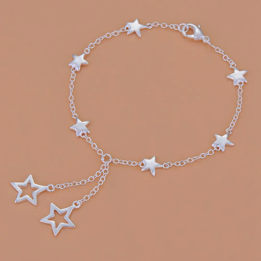 Neues Armband aus 925er-Sterlingsilber, hochwertige romantische Kette für Damen, modisch, Verlobungsfeier, Hochzeit, Schmuck, Geschenk