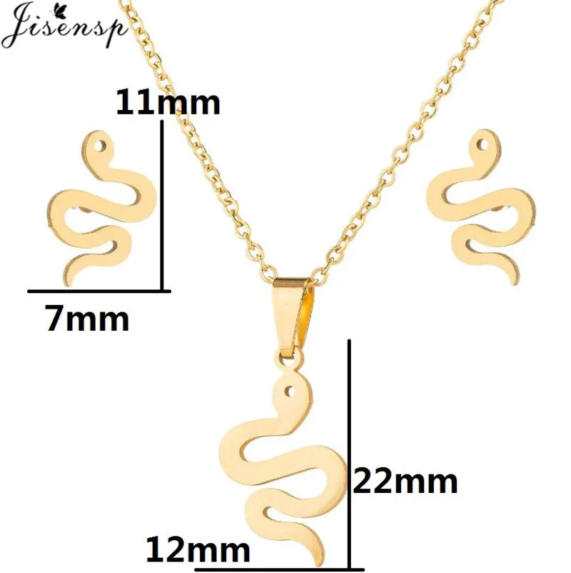 Edelstahl Kolibri Schmetterling Halskette Ohrringe Mode Kleine Vögel Schmuck Sets für Frauen Mädchen Valentinstag Geschenk