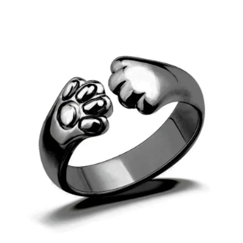 Niedliche Glückskatze-Tierringe, verstellbare Fingerringe für Männer, Liebhaber, Frauen, Dame, Mädchen, Jungen, männlich, Valentinstag, Paarschmuck