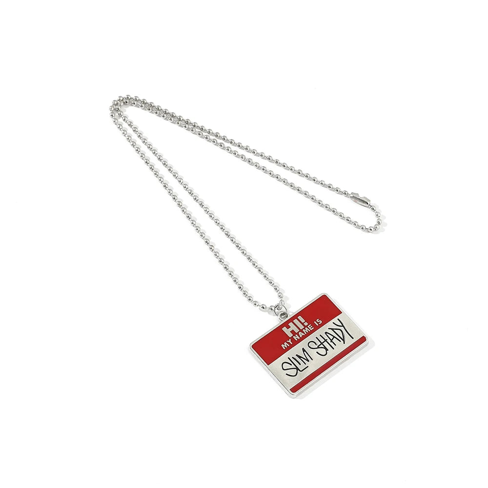 POTCET Eminem Herren-Halskette, modische, vielseitige Halskette, 2024, Hip-Hop-Schmuck, Anhänger-Halskette als Souvenir für Freund