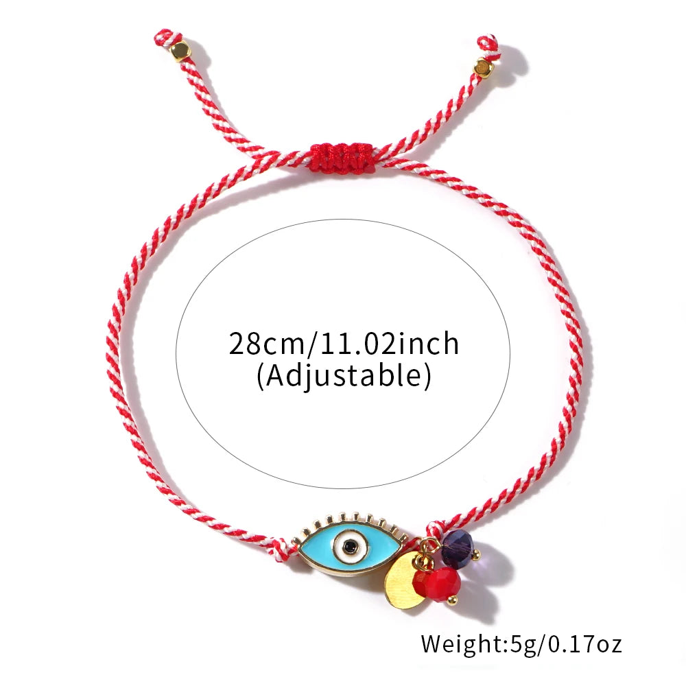 Go2boho 2024 Martis Schmuck Legierung Böse Augen Kristall Perlen Kette Griechischen März Armband Für Frauen Zarte Neujahrsgeschenke