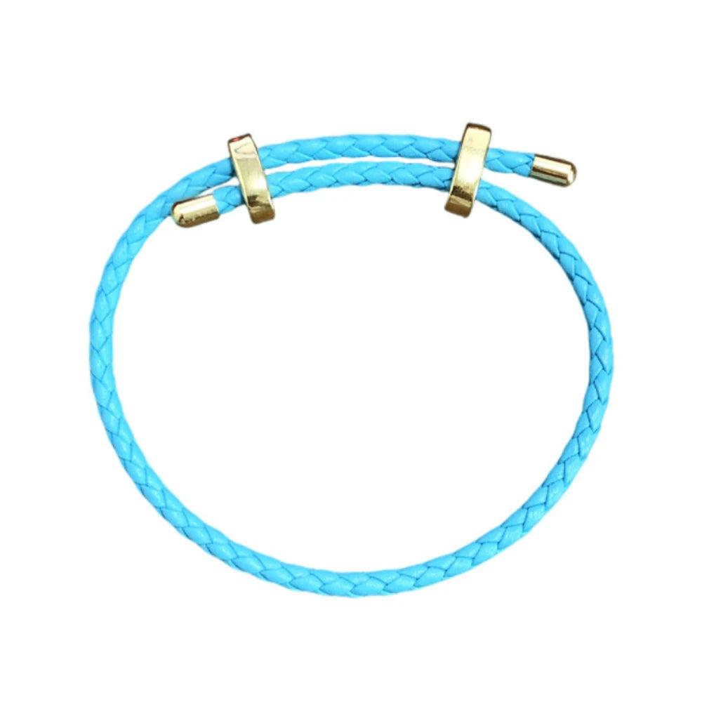 1Pcs Einstellbare Geflochtene Acht-Zeichen Schnalle Leder Armband Für Paar Männer Frauen Armreif Schmuck Machen Zubehör Großhandel