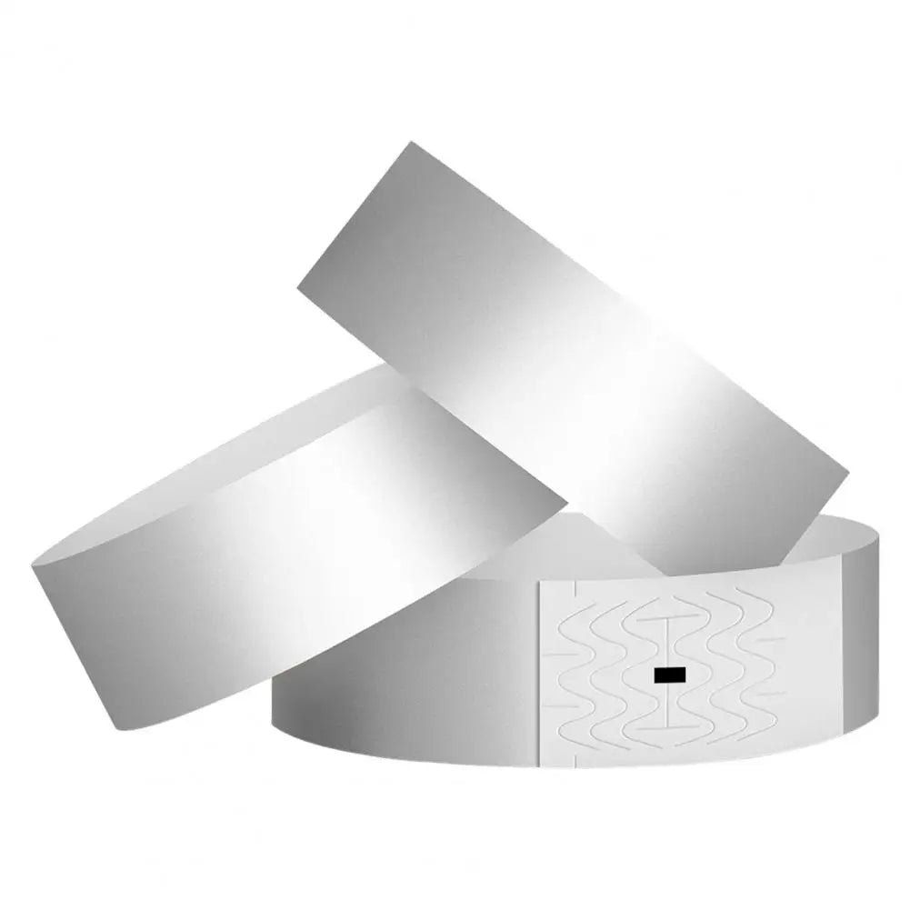 100 Stück Armbänder aus synthetischem Papier, Einweg-wasserdichte Handgelenkschlaufe, Event-Identifikationsarmbänder, abnehmbares Armbandband