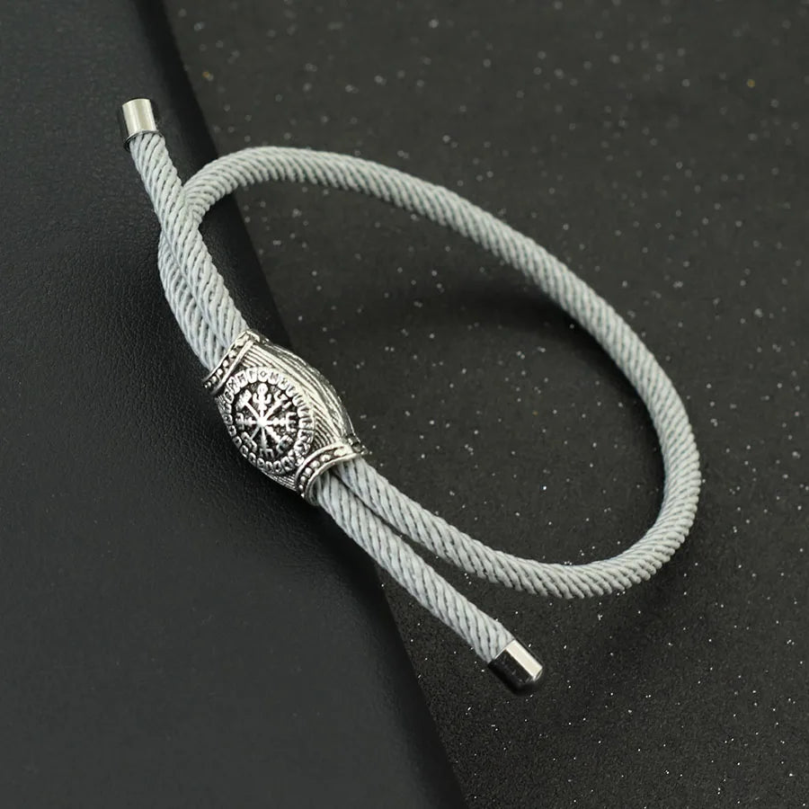 Retro Herren Wikinger Armband handgemachte verstellbare Seil Armband Casual Accessoires Geschenk für Ihn Pulseras Para Hombre Stoff Armband