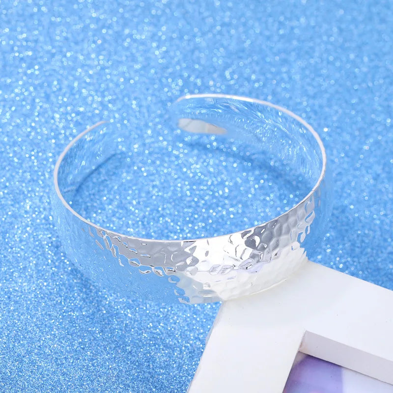 925 Sterling Silber Retro Manschette Armreifen Armbänder Für Frauen Luxus Schmuck Zubehör Großhandel