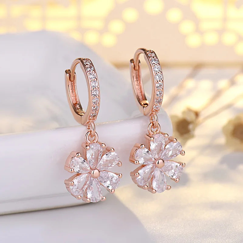 Stern-Ohrstecker aus 925er-Sterlingsilber, AAA-Zirkon, hohe Qualität für Damen, Ohrring, Hochzeit, Modeschmuck, Accessoires, Party-Geschenk