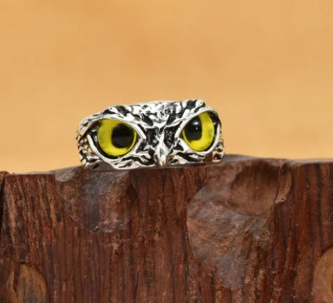 Mode Charme Vintage Eule Ring für Männer Frauen Nette Tiere Eule Jugend Gothic Ringe Schmuck Zubehör Junge Mädchen Geschenke