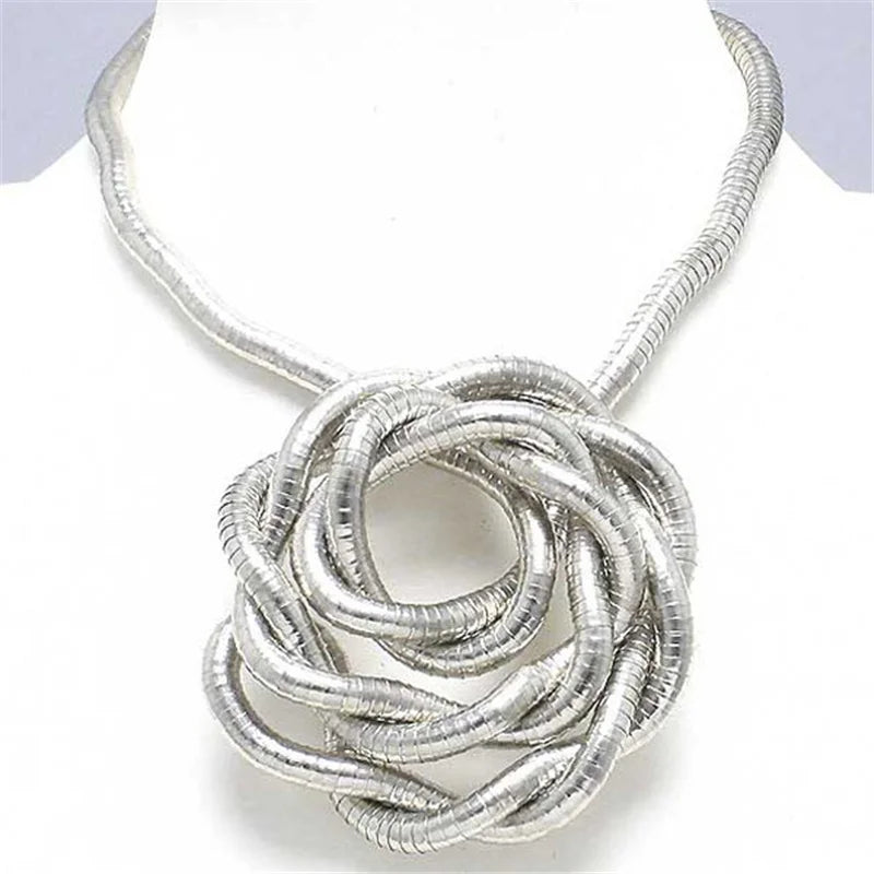 5 mm 90 cm Eisen flexible gedrehte Schmuck biegsame Schlangenhalskette 12 Farben erhältlich