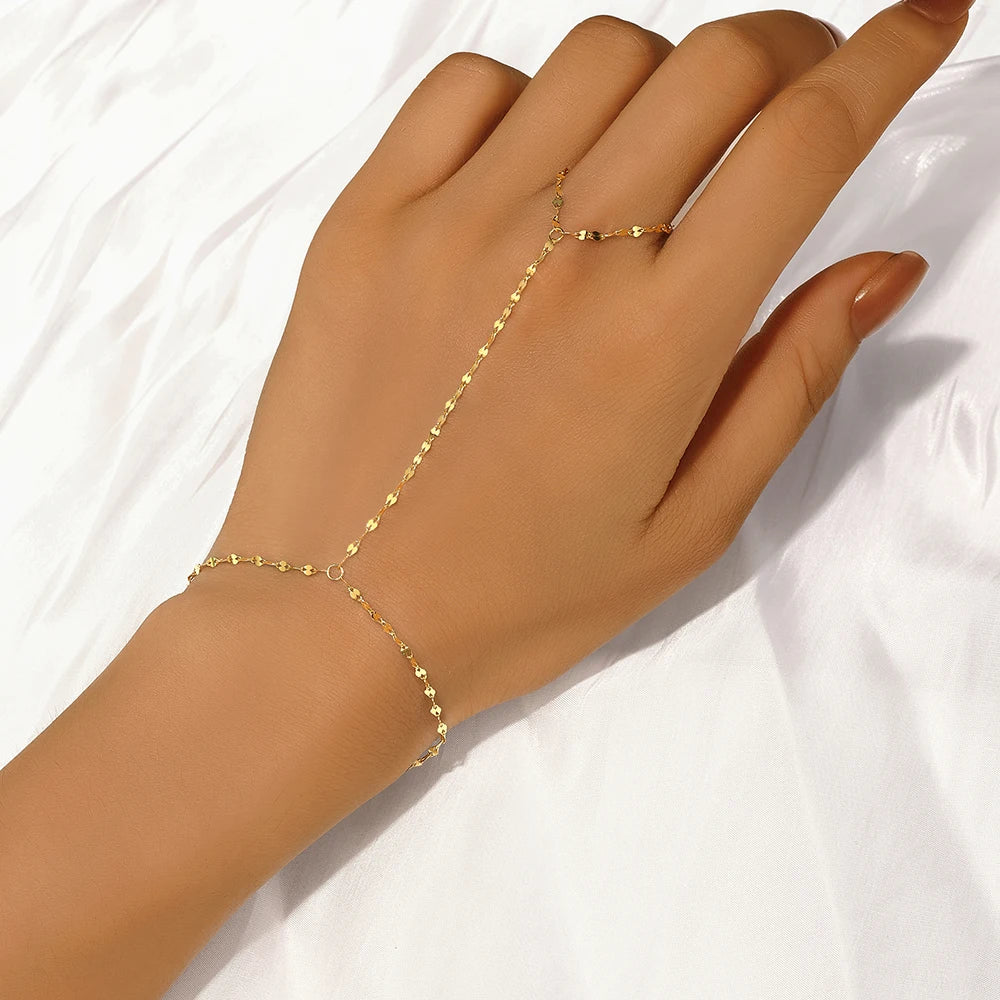 ROXI 925 Sterling Silber Herz/Stern Zirkon Armband mit Finger Design für Frauen Hand Kette Zubehör Party Schmuck Geschenk