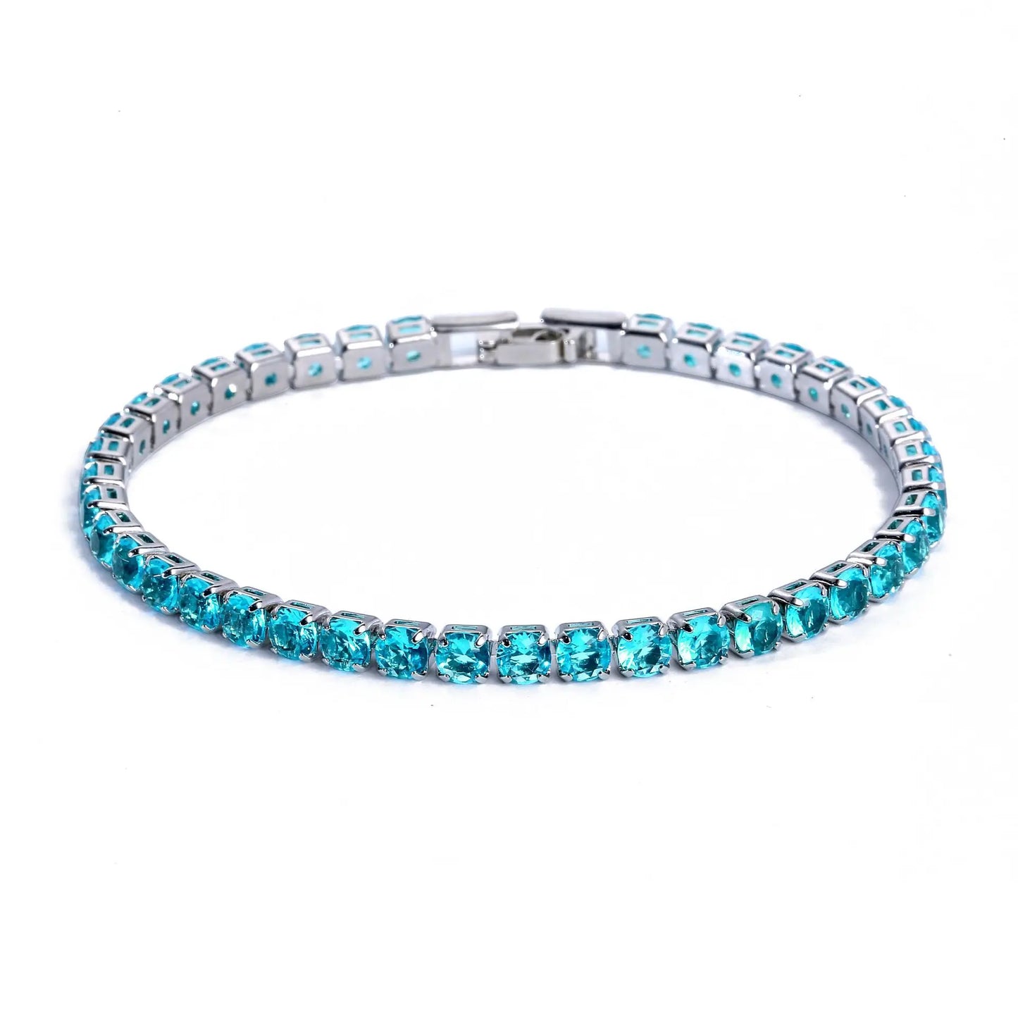 Luxus Hiphop Iced Out 4mm Zirkonia Kristall Tennis Armbänder Für Frauen Männer Gold Farbe Silber Farbe Armband Kette schmuck