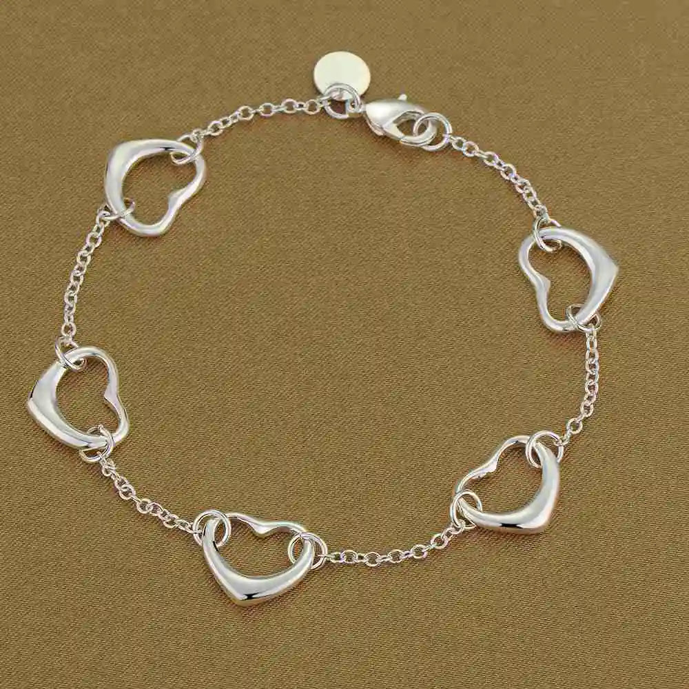Neues Armband aus 925er-Sterlingsilber, hochwertige romantische Kette für Damen, modisch, Verlobungsfeier, Hochzeit, Schmuck, Geschenk