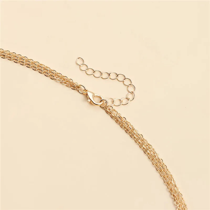 Mode Multilayer Ball Perlen Kette Halsketten für Frauen Trendy Halsband Kragen Minimalistischen Schmuck Weibliche Pullover Kette Halskette