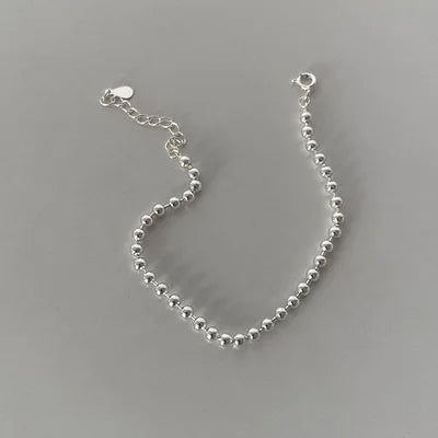 Panjbj sterling silber linie extrem feines armband für frauen lieben haert perle koreanisch ins süßes schmuck geschenk drops hipping