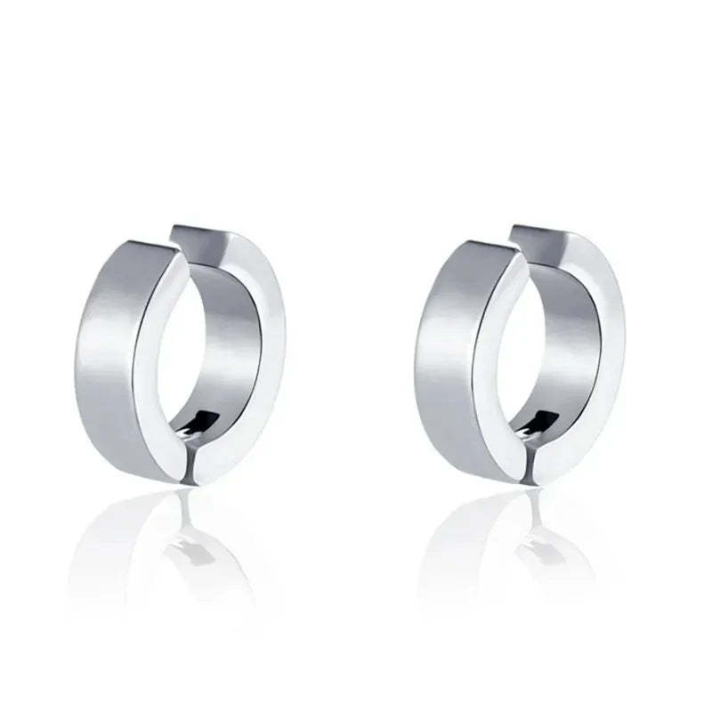 2-teiliges Punk-Ohrstecker-Set für Herren mit starkem Magnet, nicht durchdringende Ohrringe, gefälschte Kreuz-Ohrringe, Geschenk für Freund, Liebhaber, Schmuck
