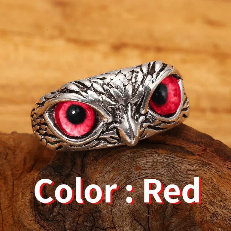 Mode Charme Vintage Eule Ring für Männer Frauen Nette Tiere Eule Jugend Gothic Ringe Schmuck Zubehör Junge Mädchen Geschenke